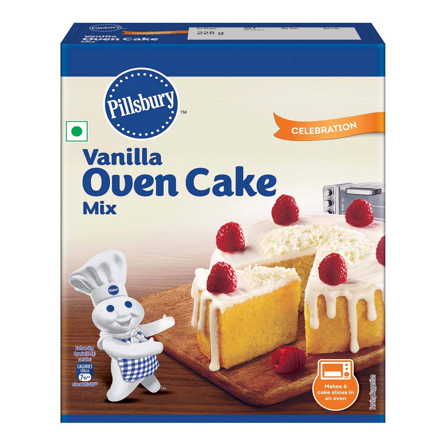 Pillsbury Vanilla Oven Cake Mix 225G