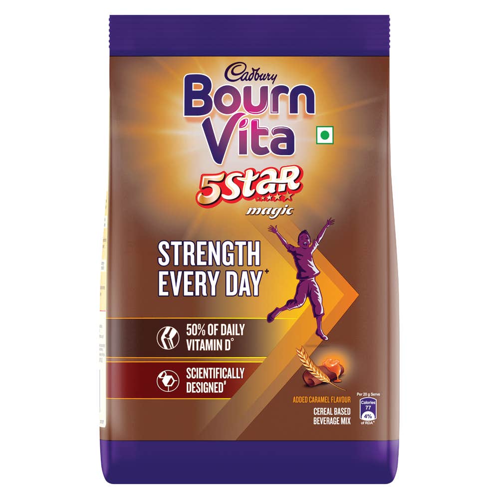 Cadbury Bournvita 5 Star Magic Health Drink, 500g Pouch