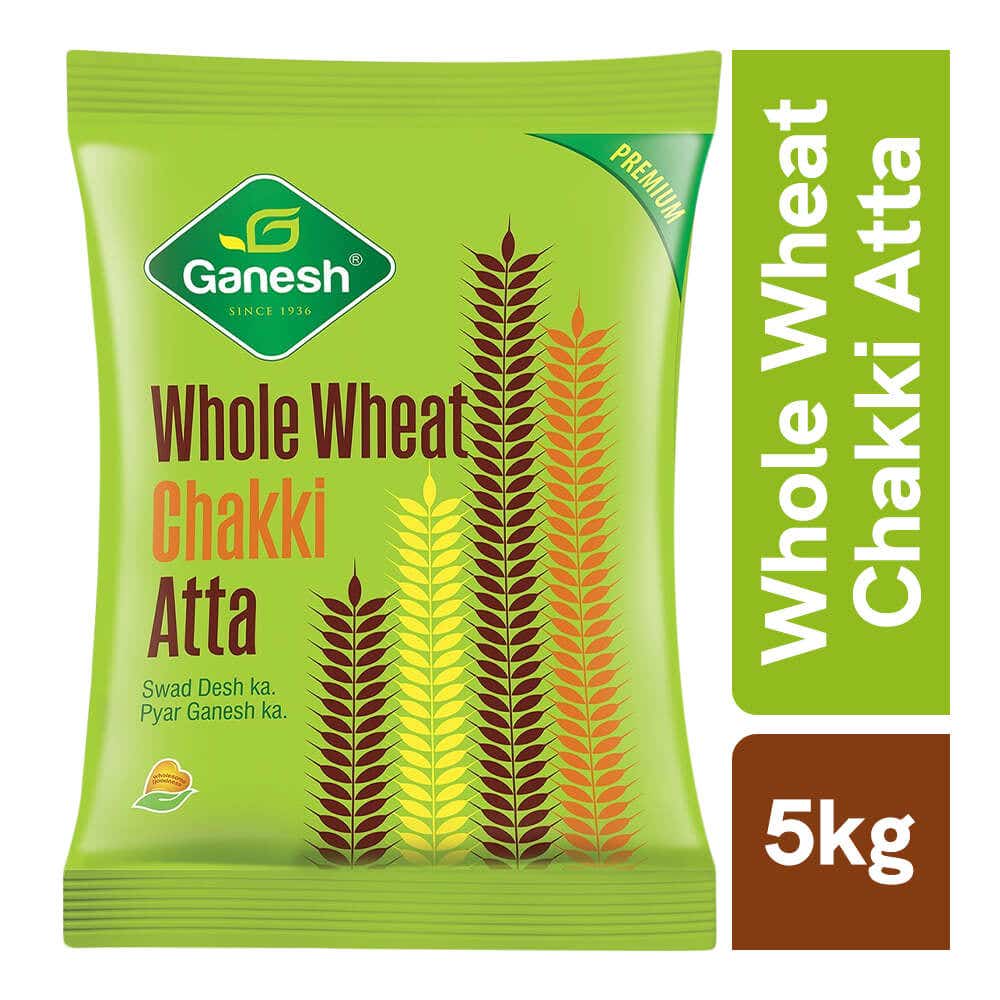 Ganesh Whole Wheat Chakki Atta 5Kg