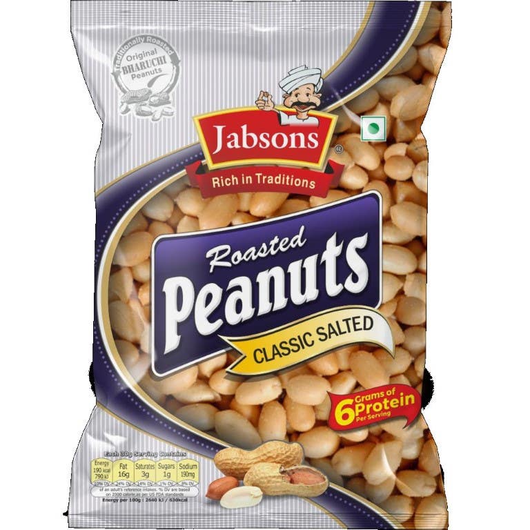 Jabsons Classic Salted Roasted Peanuts Pch 160G