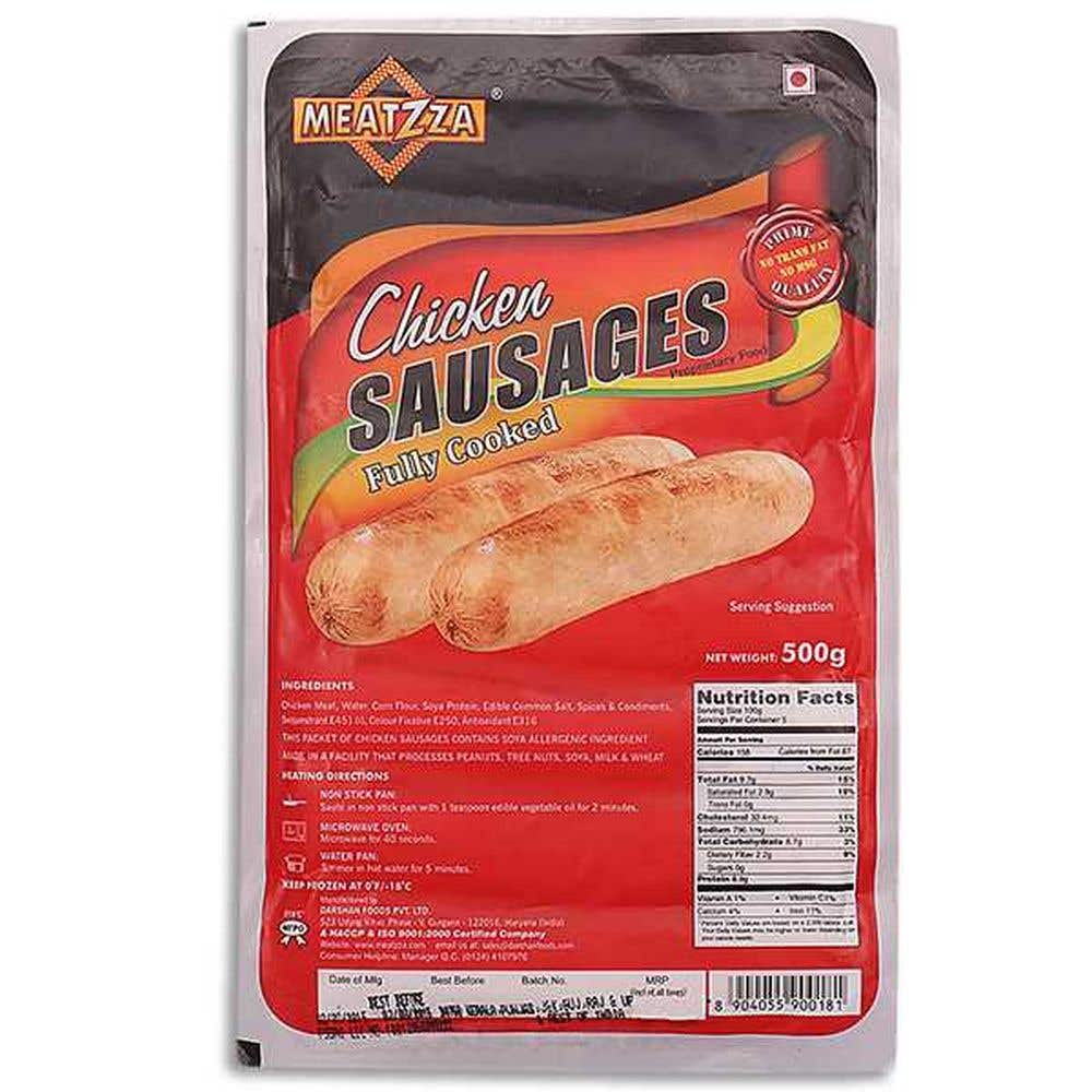 Meatzza Chicken Cooked Sausages 500G