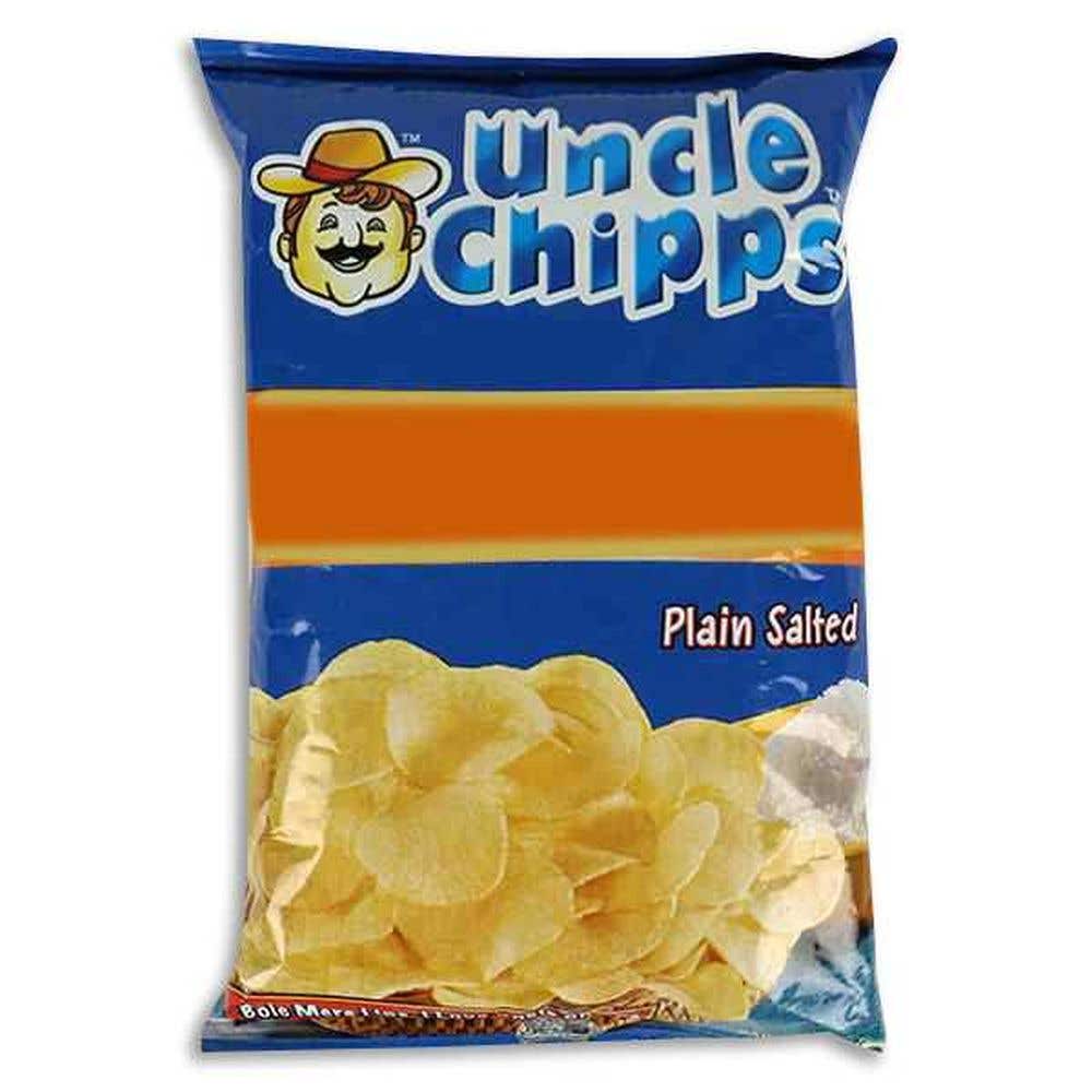 Uncle Chips Plain Salted Potato Chips Pouch 25G