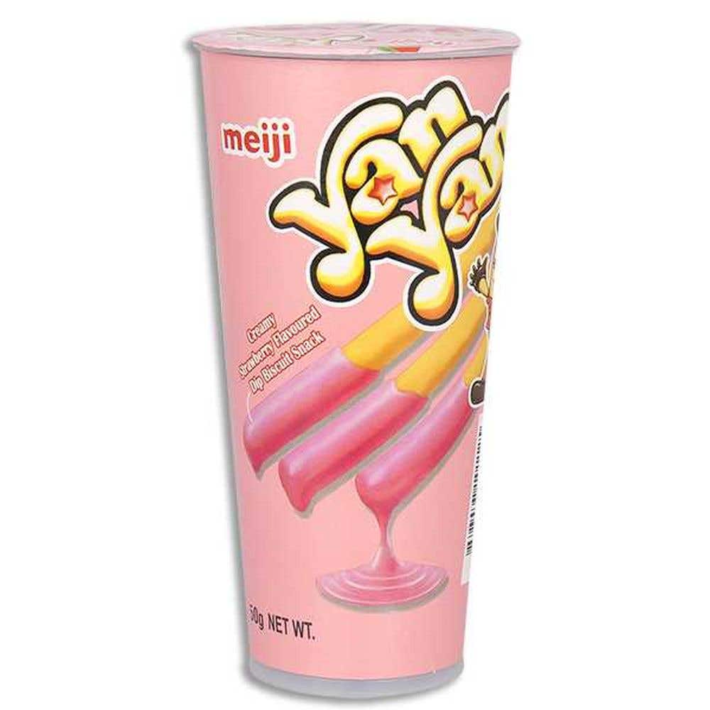 Yan Yan Snack Strawberry Cream Dip Stick 50G