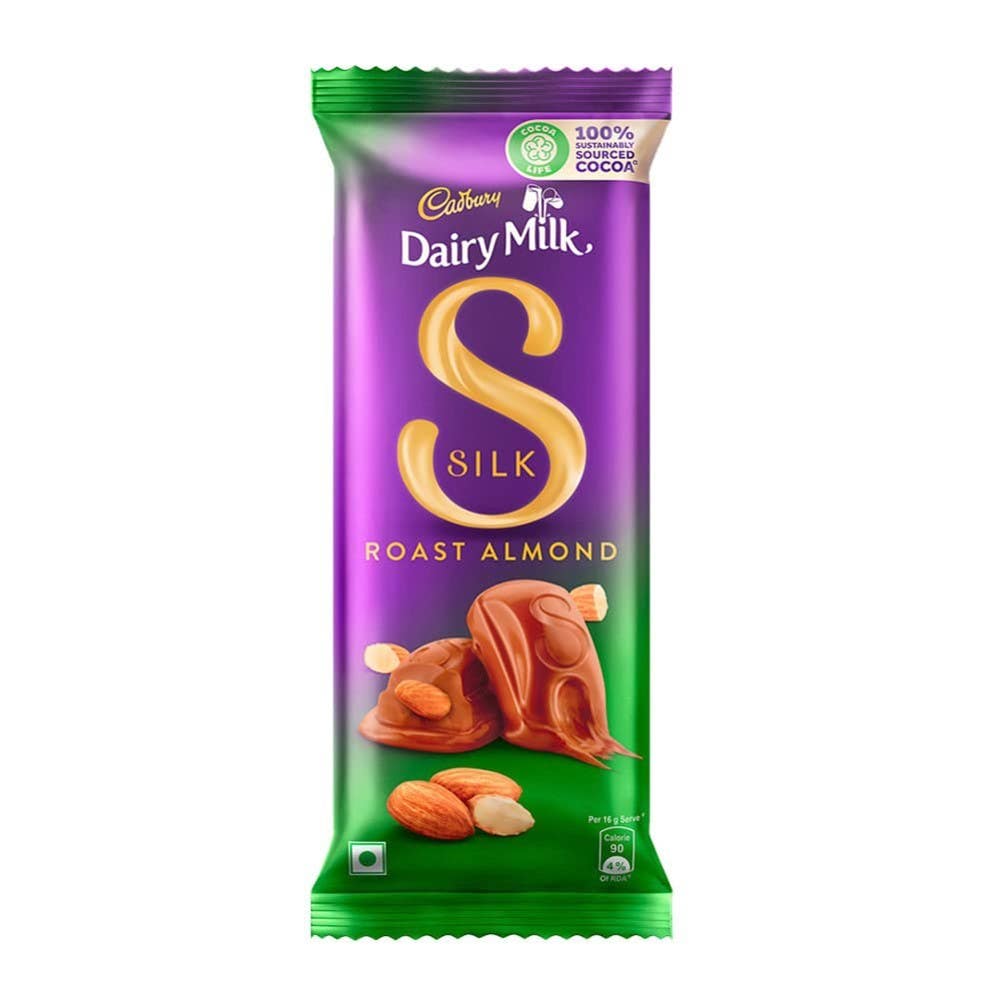 Cadbury Dairy Milk Silk Roast Almond Chocolate Bar, 58 g