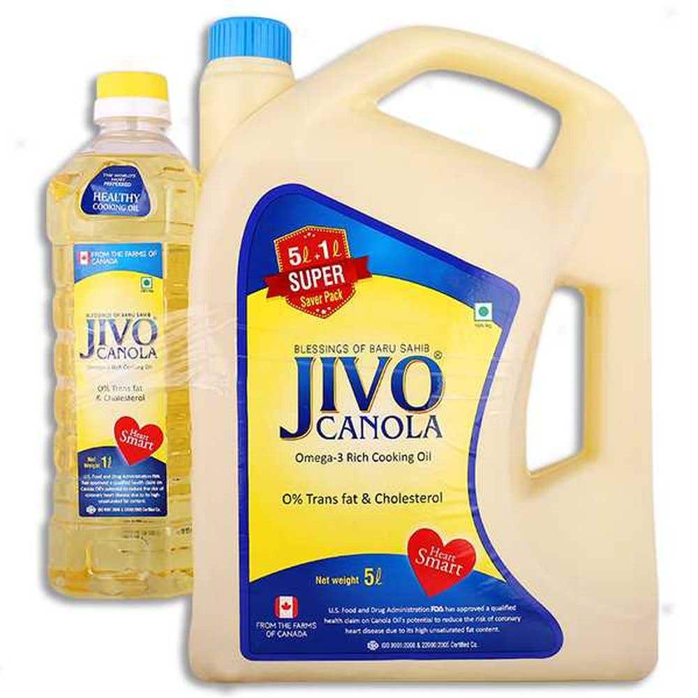 Jivo Cold Pressed Canola Oil Jar 5L