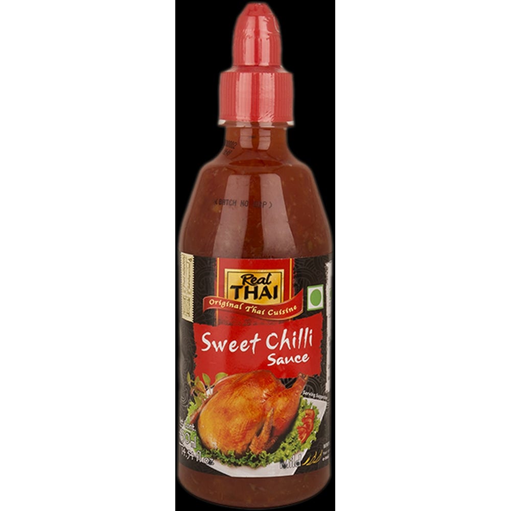 Real Thai Sweet Chilli Sauce Bottle 430Ml