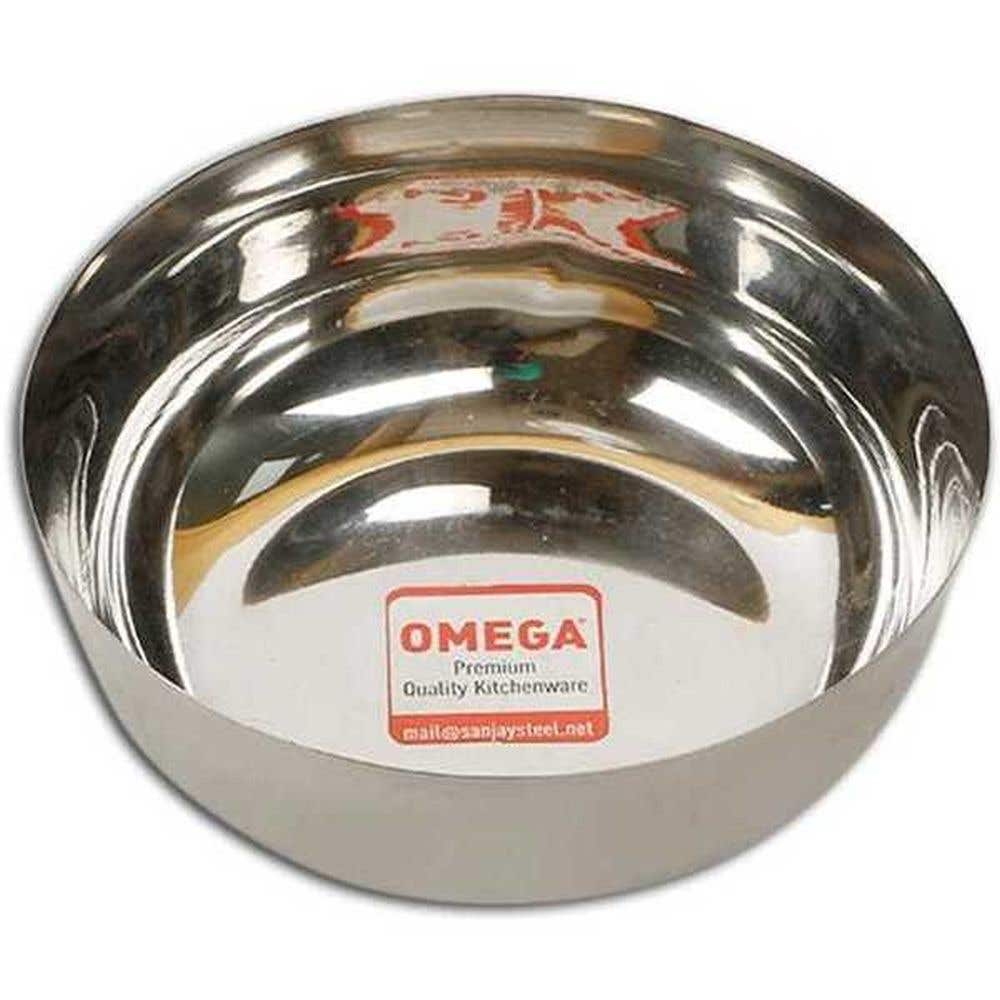 Omega Stainless Steel Chaliya Gujrati Bowl 15Cm