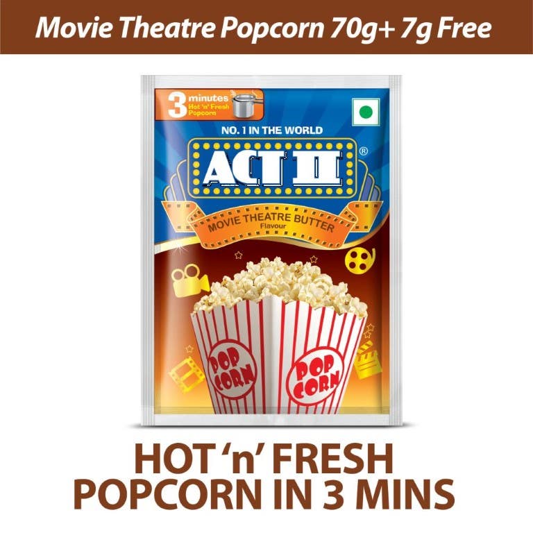 Act Ii Movie Theatre Butter Instant Popcorn Pch 70G