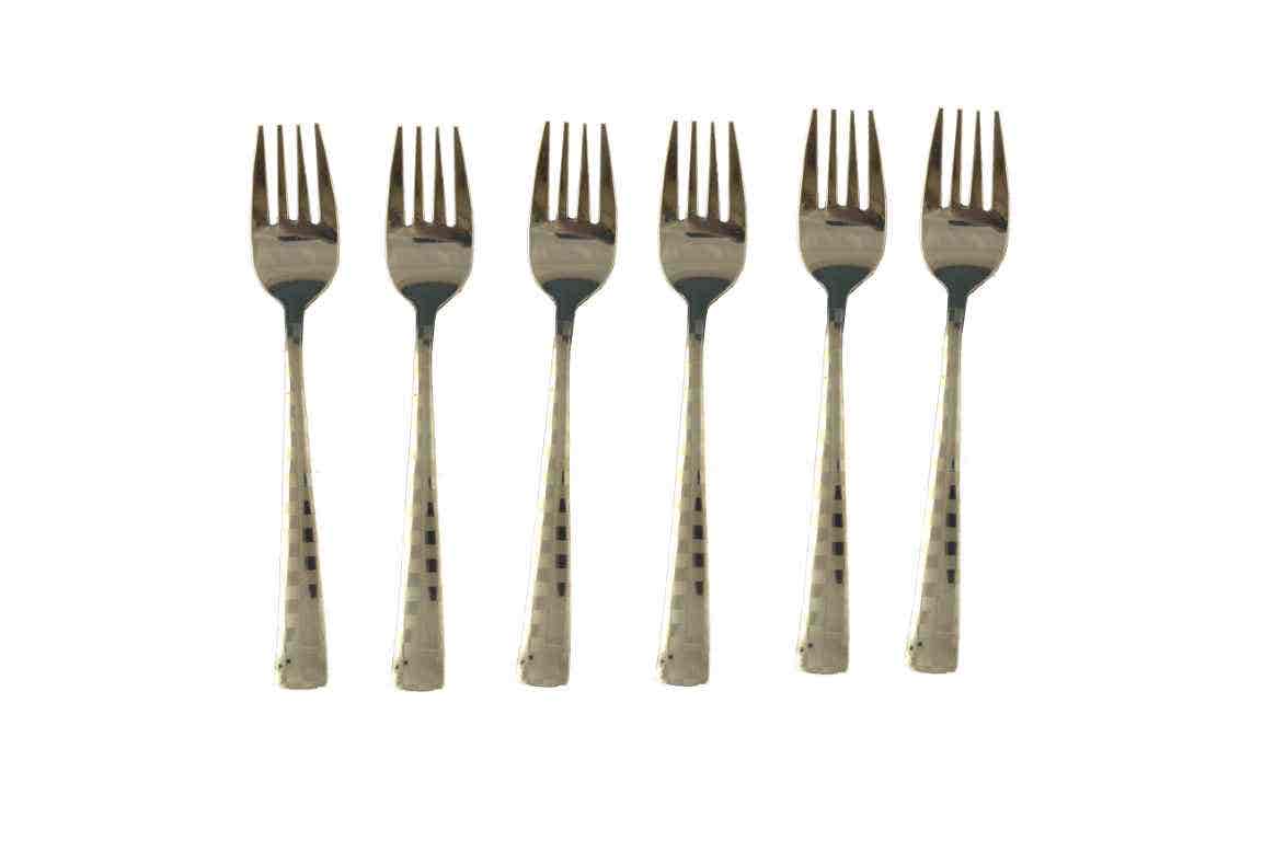 Roops Dessert Fork Checkers 6N
