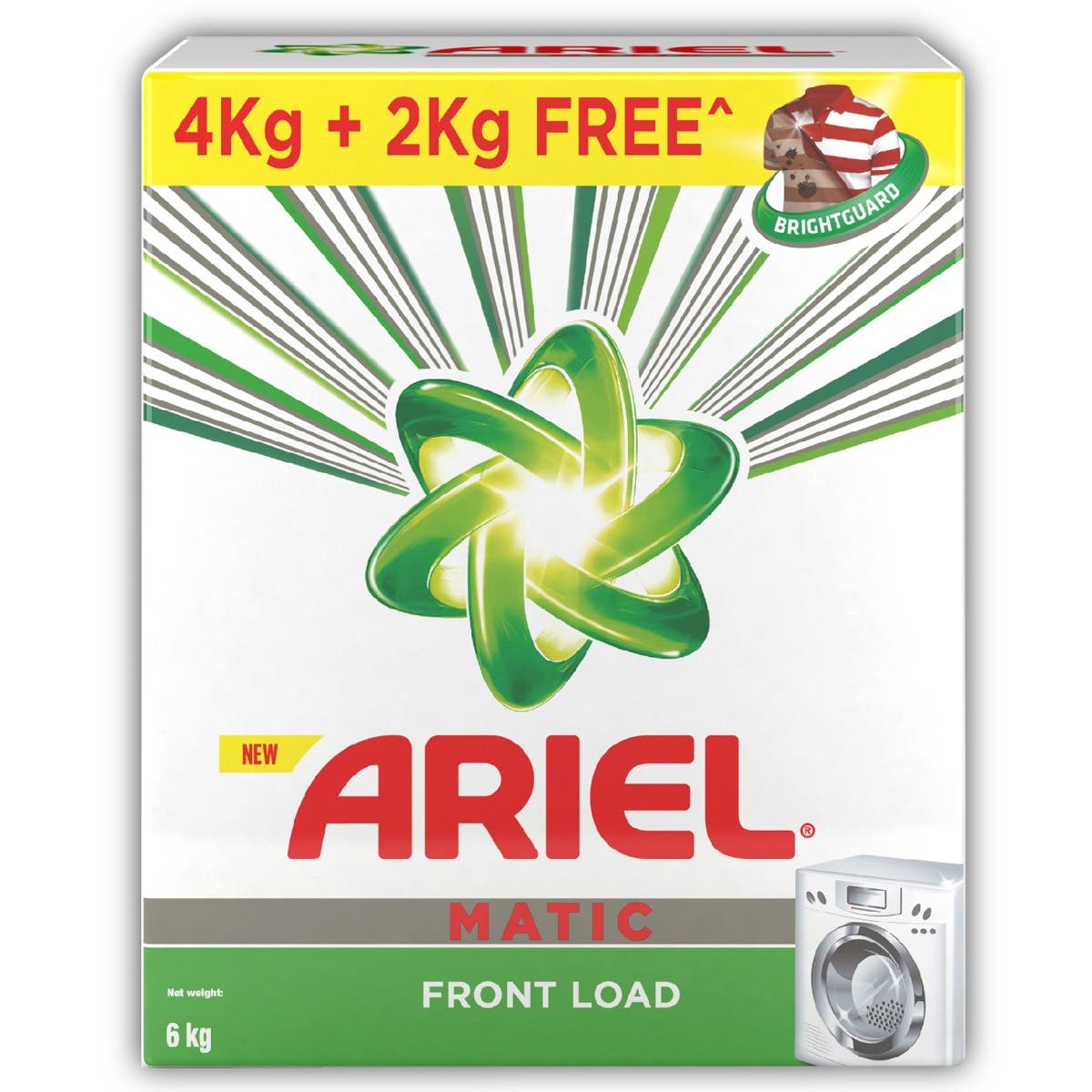Ariel Matic Front Load Detergent Powder 4Kg+2Kg