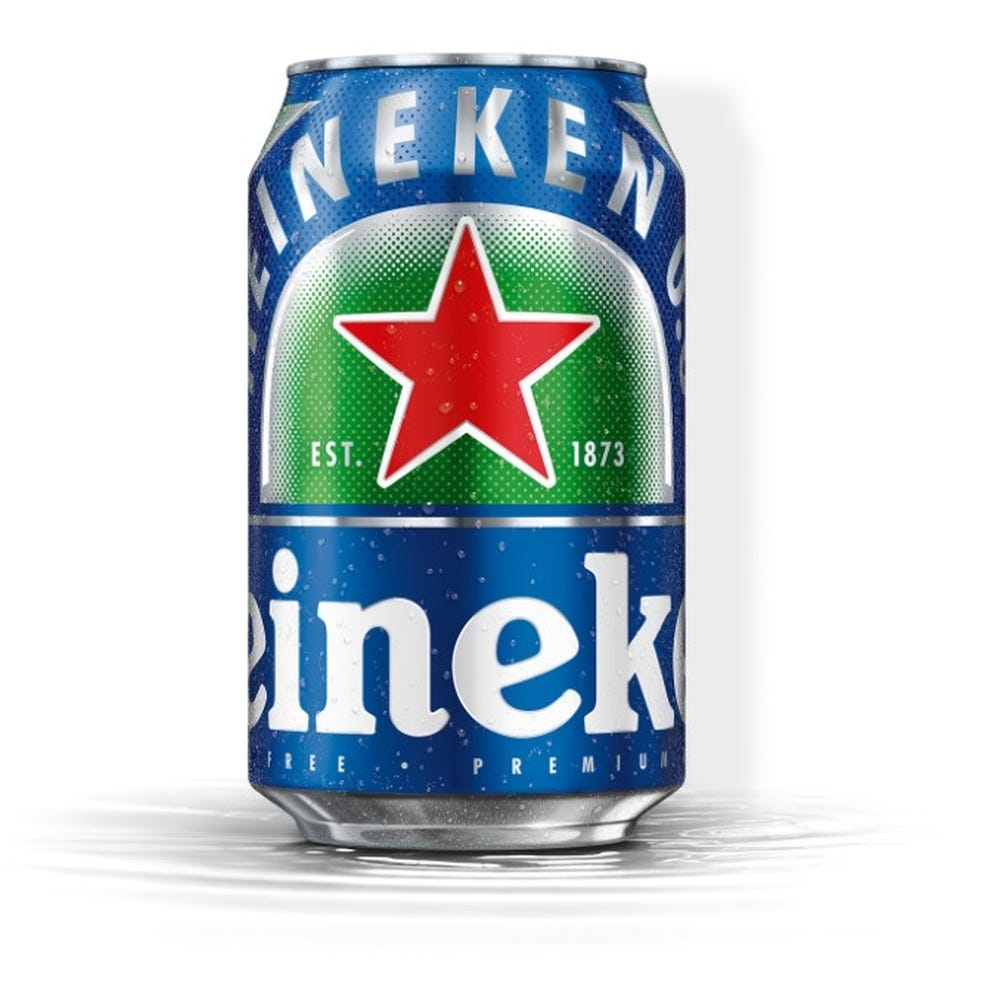 Heineken 0.0 Non Alcoholic Beer Can 330Ml