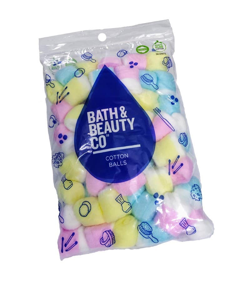 Bath & Beautyć‚Ā Colour Cotton Balls 50P Pk