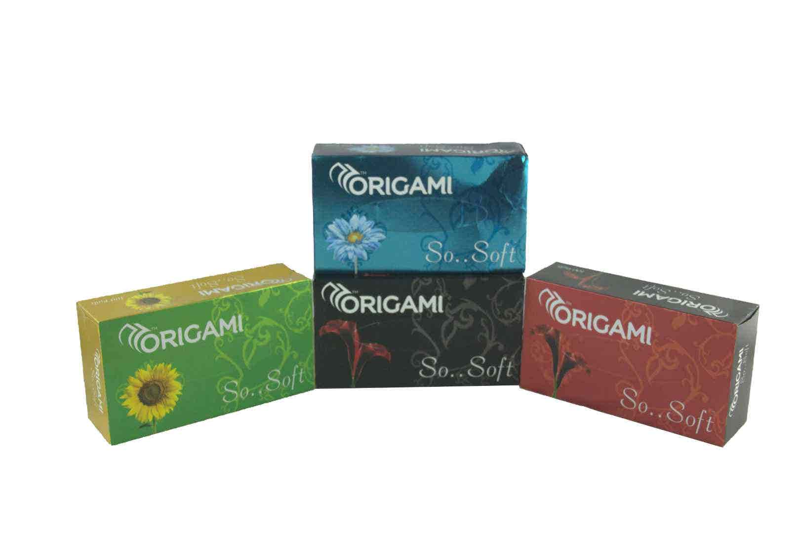 Origami Box Tissue 100 Pull 4U