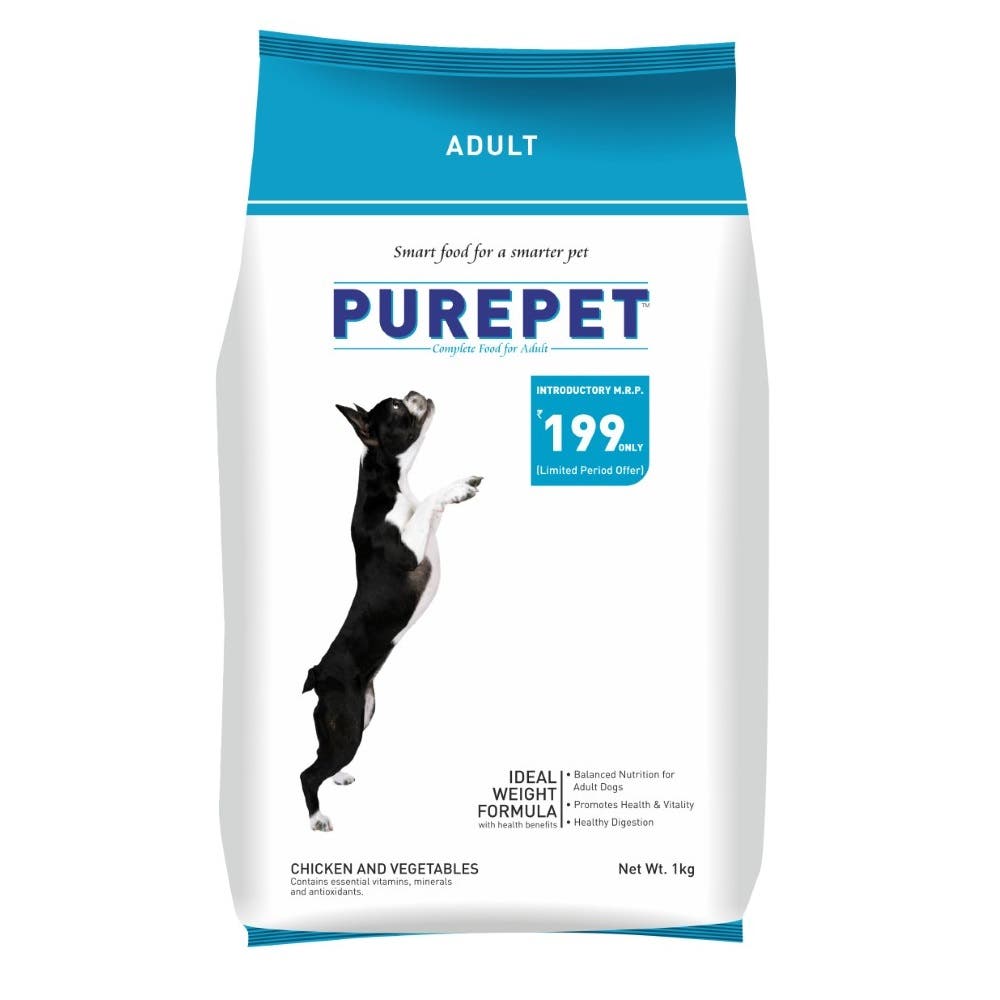 Purepet Adult Dog Food With Chicken And Vegetable 1Kg