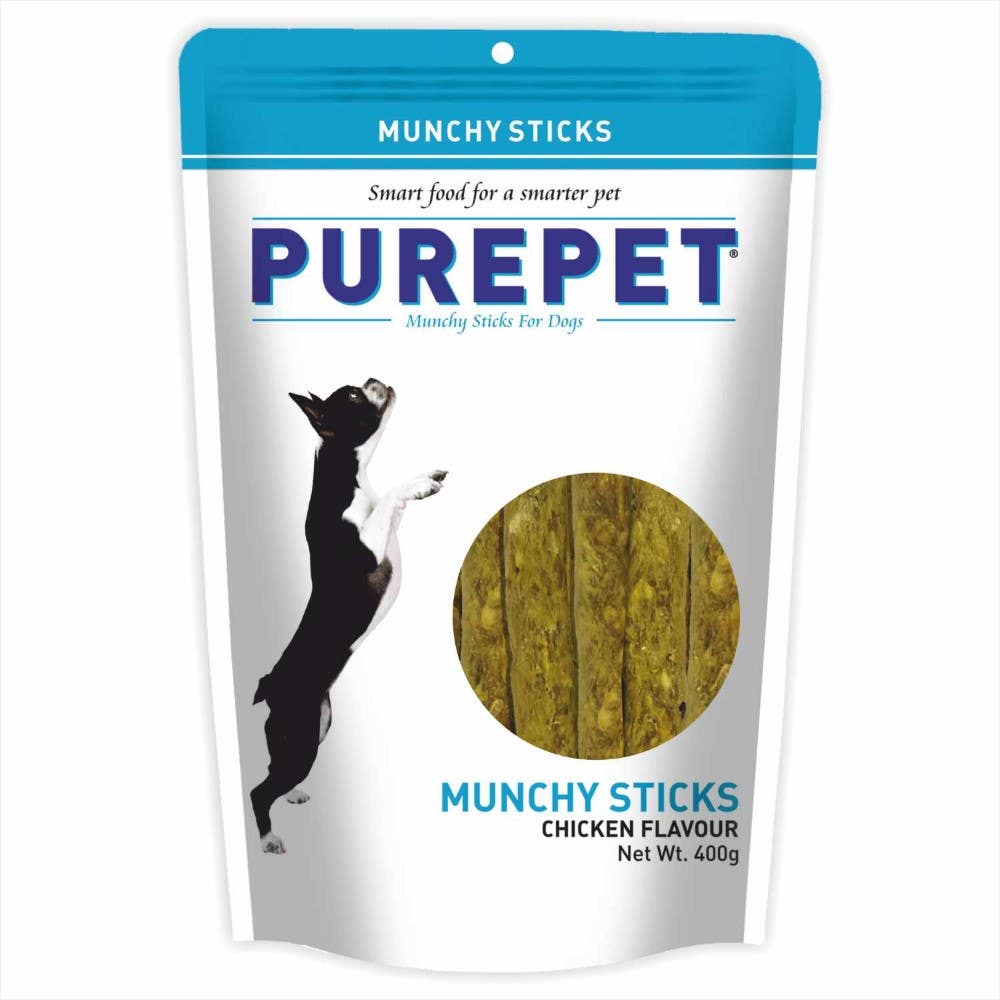 Purepet Munchy Sticks Chicken Flavour 400G