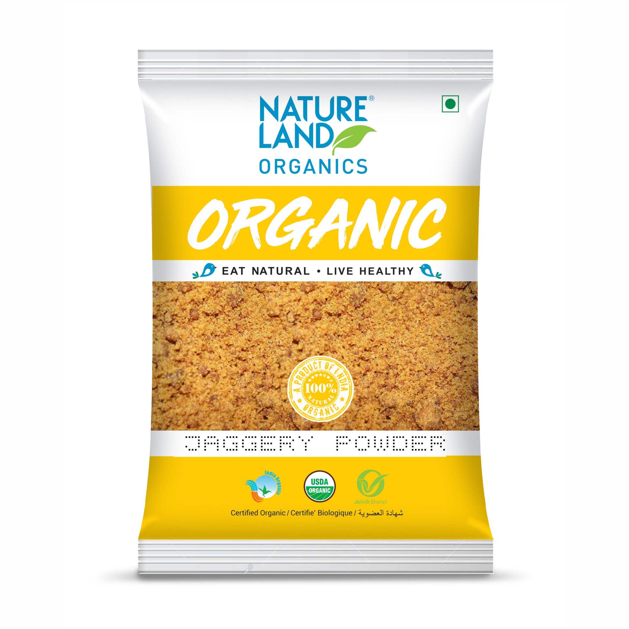 Natureland Organics Jaggery Powder 500G