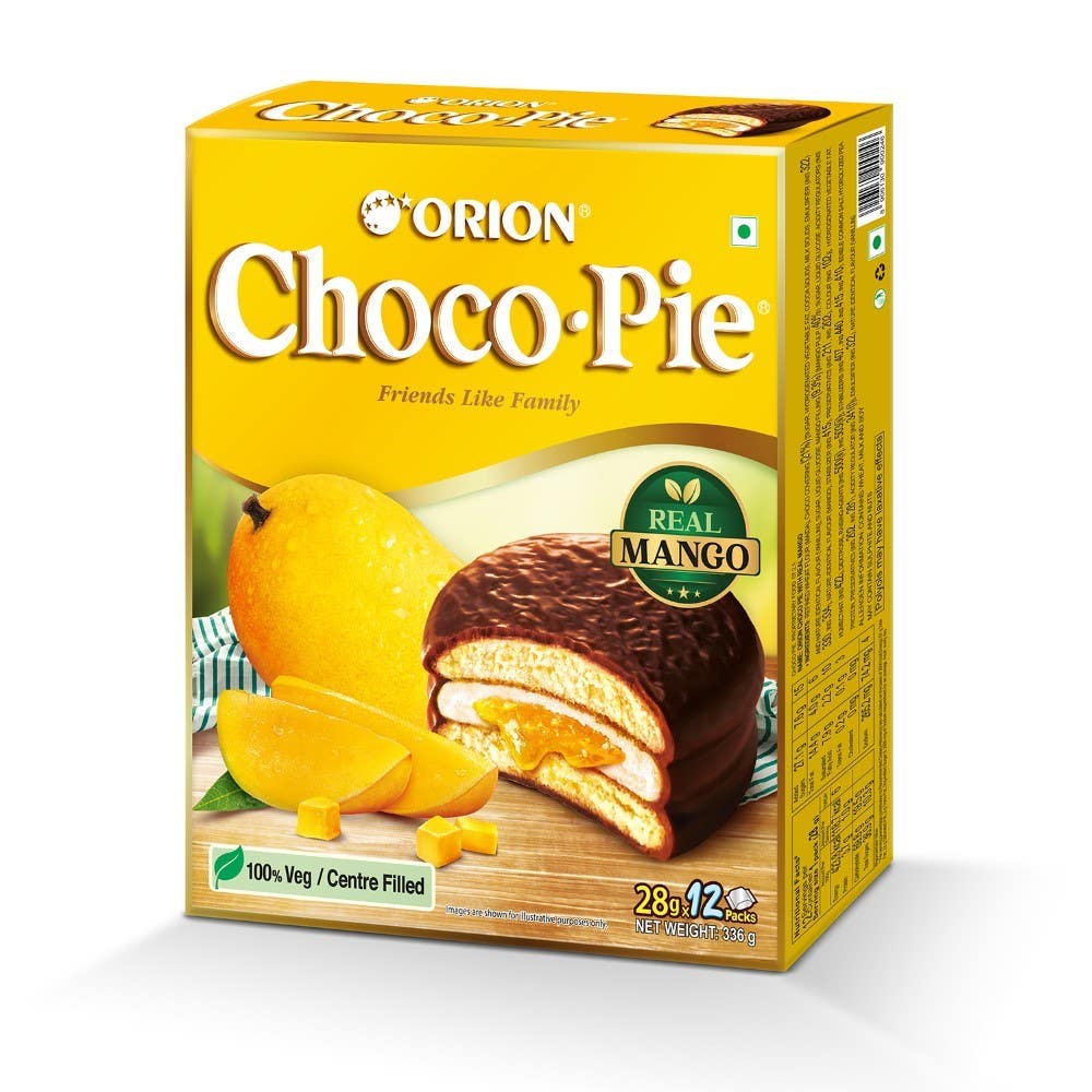 Orion Real Mango Chocopie 336gm, Pack of 12pc 