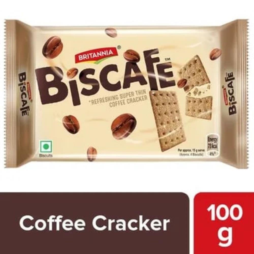 Britannia Biscafe Biscuits 100G Packet