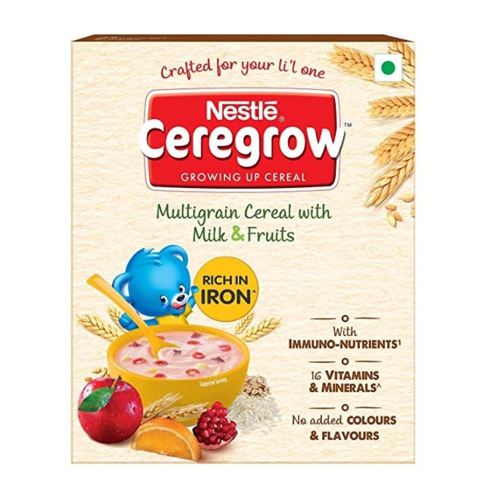 Nestle Ceregrow Multigrain Cereal With Milk And Fruits Bag In Box 300G